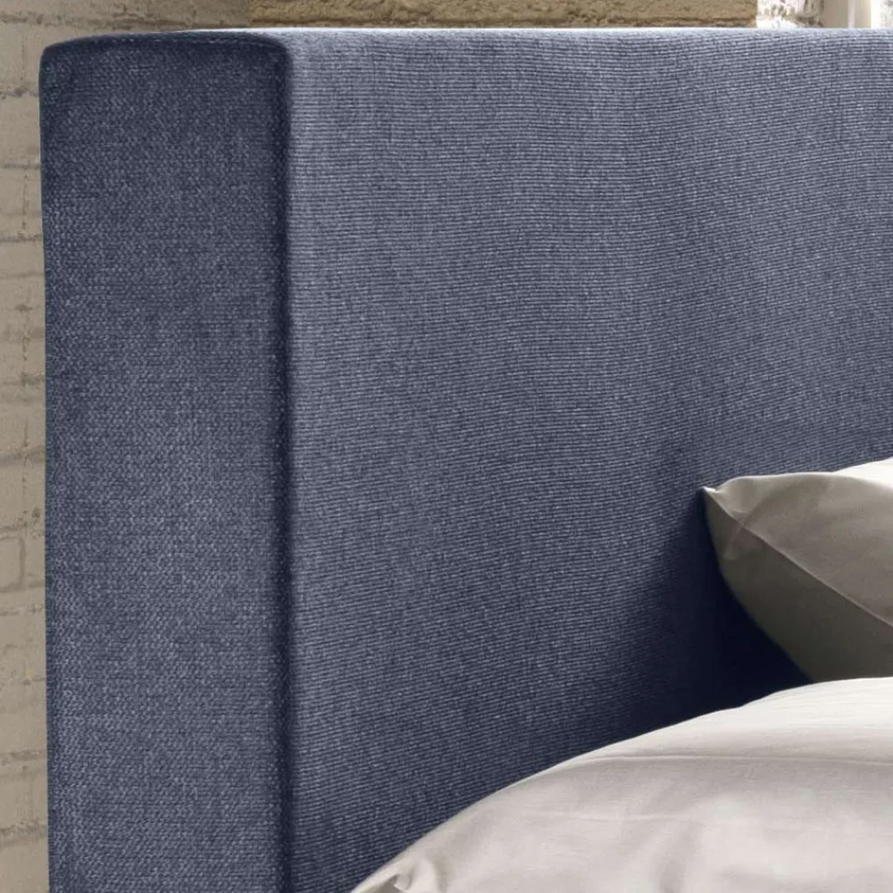 Viadurini Night Design Maßgeschneiderte Möbel|Polsterbetten-Doppelbett mit Aufbewahrungsbox aus Stoff Made in Italy - Verga