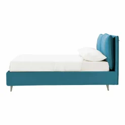 Viadurini Night Design Maßgeschneiderte Möbel|Polsterbetten-Doppelbett mit Behälter aus Stoff Made in Italy - Renato