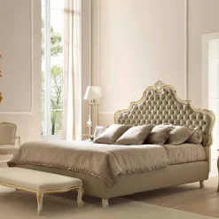 Bolzan Letti Maßgeschneiderte Möbel|Polsterbetten-Doppelbett mit Bettcontainer, klassisches Design, Chantal von Bolzan