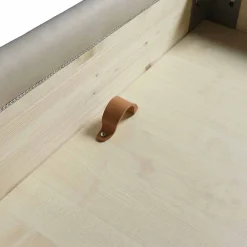 Bolzan Letti Maßgeschneiderte Möbel|Polsterbetten-Doppelbett mit Bettcontainer, modernes Design, Kate von Bolzan