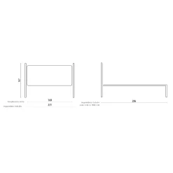 Viadurini Night Design Schmiedeeisen Doppelbetten-Doppelbett mit Bettrahmen aus Eisen, hergestellt in Italien – Pongo