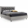 Viadurini Night Design Maßgeschneiderte Möbel|Polsterbetten-Doppelbett mit Box und Kopfteil mit Öko-Lederknöpfen Made in Italy - Arturo