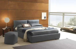 Bolzan Letti Maßgeschneiderte Möbel|Polsterbetten-Doppelbett mit Container, zeitgenössisches Design Iorca Bolzan