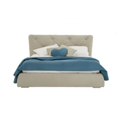 Viadurini Night Design Maßgeschneiderte Möbel|Polsterbetten-Doppelbett mit Container in modernem Design Made in Italy - Gaven