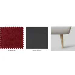 Viadurini Night Design Polsterbetten-Doppelbett mit Eisenkopfteil und gepolstertem Bettrahmen, hergestellt in Italien – Kenzo