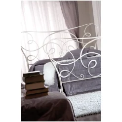 Viadurini Night Design Schlafzimmer Komplett-Doppelbett mit Fußteil, Matratze, Kissen und 2 Nachttischen – Lampo