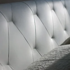 Viadurini Night Design Polsterbetten-Doppelbett mit Holzstruktur mit Polyurethan überzogen - umgedreht