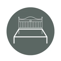 Viadurini Night Design Schmiedeeisen Doppelbetten-Doppelbett mit Kopfteil aus Eisenrohr, hergestellt in Italien – Kenzo