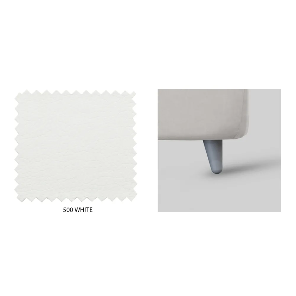 Viadurini Night Design Polsterbetten-Doppelbett mit Kopfteil aus Kunstleder, hergestellt in Italien – Fiuto