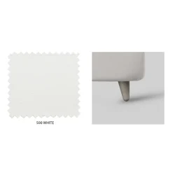 Viadurini Night Design Polsterbetten-Doppelbett mit Kopfteil aus Öko-Leder oder Stoff, hergestellt in Italien – Buddy