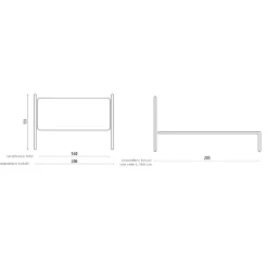 Viadurini Night Design Schmiedeeisen Doppelbetten-Doppelbett mit Kopfteil und Bettrahmen aus Eisen, hergestellt in Italien – Ausführung