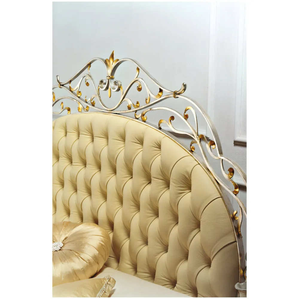 Viadurini Night Design Schlafzimmer Komplett-Doppelbett mit Matratze, Kissen und 2 Nachttischen, hergestellt in Italien – Laki