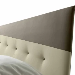 Viadurini Night Design Maßgeschneiderte Möbel|Polsterbetten-Doppelbett mit modernem Design Box aus Kunstleder Made in Italy - Carmelo