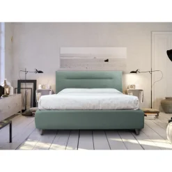 Viadurini Night Design Polsterbetten-Doppelbett mit optionalem Stauraum, hergestellt in Italien – Ciccio