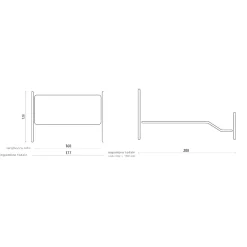 Viadurini Night Design Schmiedeeisen Doppelbetten-Doppelbett mit passendem Fußteil und Kopfteil mit Kissen – Life