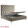 Viadurini Night Design Maßgeschneiderte Möbel|Polsterbetten-Doppelbett mit Staukasten und Untergestell 160x190 Made in Italy - Sallie