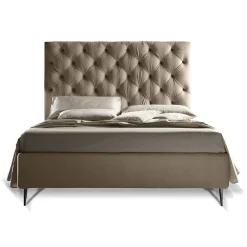 Viadurini Night Design Maßgeschneiderte Möbel|Polsterbetten-Doppelbett mit Staukasten und Untergestell 160x190 Made in Italy - Sallie