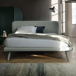 Bolzan Letti Maßgeschneiderte Möbel|Polsterbetten-Doppelbett, ohne Behälter, modernes Design Corolle von Bolzan