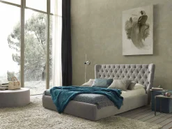 Bolzan Letti Maßgeschneiderte Möbel|Polsterbetten-Doppelbett ohne Box, zeitgemäßes Design, Selene by Bolzan