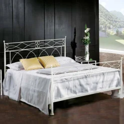 Viadurini Night Design Maßgeschneiderte Möbel|Schmiedeeisen Doppelbetten-Doppelbett Schmiedeeisen handgefertigt Made in Italy Sydney 160x190