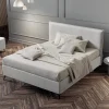 Viadurini Night Design Polsterbetten-Doppelbett 160x190 aus Stoff mit Metallfüßen Made in Italy - Dreams