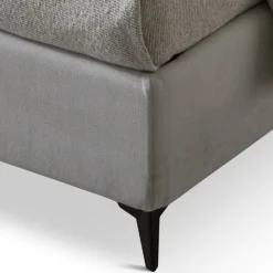 Viadurini Night Design Polsterbetten-Doppelbett 160x190 aus Stoff mit Metallfüßen Made in Italy - Dreams