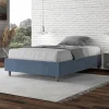 Viadurini Night Design Polsterbetten 120X190-Doppelbett 140x200 cm, Bezug aus Mikrofaser, Made in Italy - Atleta