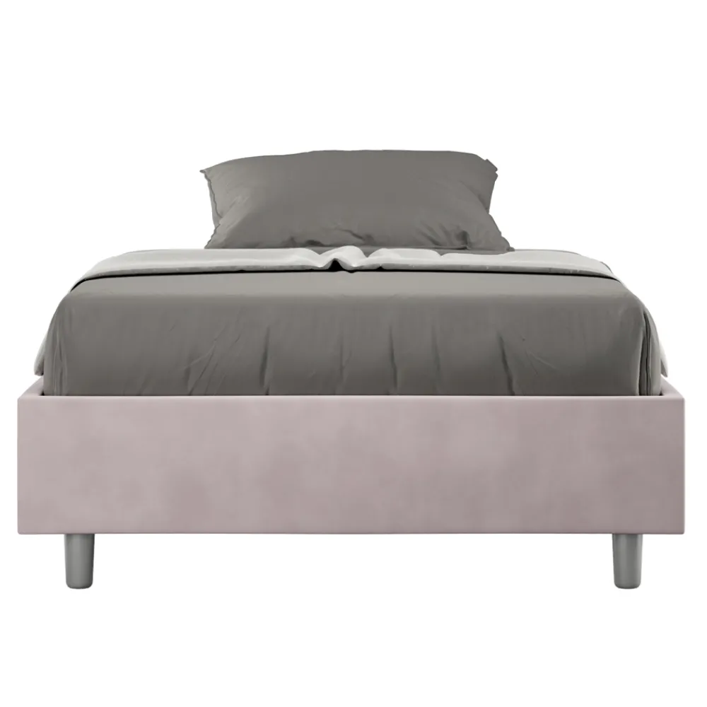 Viadurini Night Design Polsterbetten 120X190-Doppelbett 140x200 cm, Bezug aus Mikrofaser, Made in Italy - Atleta