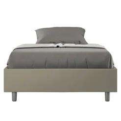 Viadurini Night Design Polsterbetten 120X190-Doppelbett 140x200 cm mit Kunstleder bezogen Made in Italy - Atleta