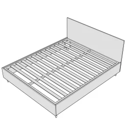Viadurini Night Design Polsterbetten 120X190-Doppelbett 140x200 cm mit Kunstleder bezogen Made in Italy - Atleta