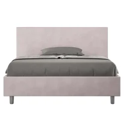 Viadurini Night Design Polsterbetten 120X190-Doppelbett 140x200 cm mit Mikrofaser-Kopfteil Made in Italy - Pallone