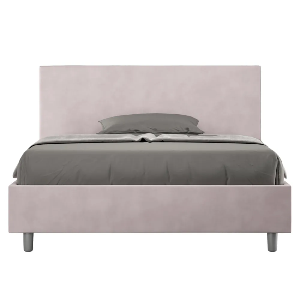 Viadurini Night Design Polsterbetten 120X190-Doppelbett 140x200 cm mit Mikrofaser-Kopfteil Made in Italy - Pallone