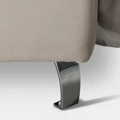 Viadurini Night Design Polsterbetten-Doppelbett 160x190 mit 2 weichen Kissen im Kopfteil - Tramonti