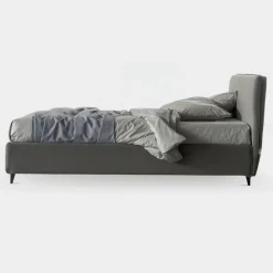 Viadurini Night Design Polsterbetten-Doppelbett 160x190 mit bezogenem Kordelzug Made in Italy - Charme