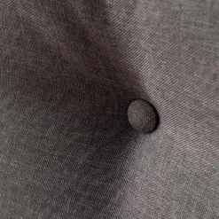 Viadurini Night Design Polsterbetten-Doppelbett 160x190 mit dekorativen Knöpfen in den Kissen - Strahlen