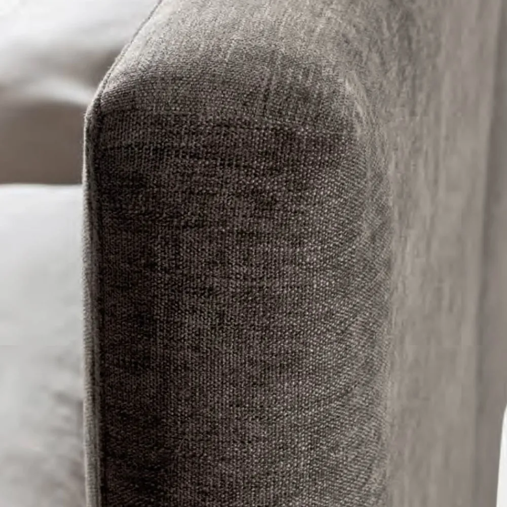 Viadurini Night Design Polsterbetten-Doppelbett 160x190 mit einteiligem Kopfteil, geteilt in 2 Teile - Ernesto