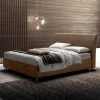 Viadurini Night Design Polsterbetten-Doppelbett 160x190 mit gebogenem Kopfteil und großer Dicke - Magie