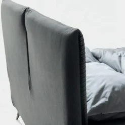 Viadurini Night Design Polsterbetten-Doppelbett 160x190 mit kissenförmiger Polsterung - Brezze