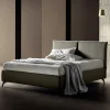 Viadurini Night Design Polsterbetten-Doppelbett 160x190 mit mittig geteiltem Kopfteil Made in Italy - Celesti