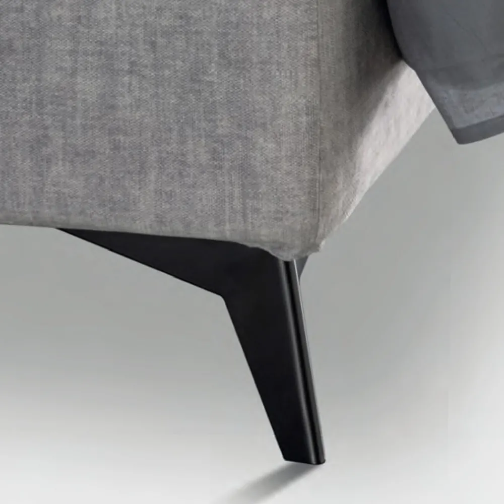 Viadurini Night Design Polsterbetten-Doppelbett 160x190 mit Steppung aus Querbögen - Sonnenblume