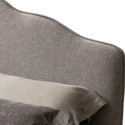 Viadurini Night Design Polsterbetten-Doppelbett 160x190 mit umlaufendem Rüschenkopfteil Made in Italy - Rest