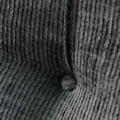 Viadurini Night Design Polsterbetten-Doppelbett 160x190 mit vertikalen geprägten Kordeln - Maske