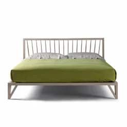 Viadurini Night Design Design Doppelbetten-Doppelbett 160x200cm, Basis aus massivem Nussholz Desing Alain