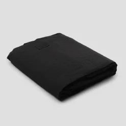 Viadurini Textile Bettlaken-Doppelblätter mit Ecken aus schwarzem Leinen, Butter oder altem Gesso - Fiumano