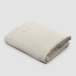 Viadurini Textile Bettlaken-Doppelblätter mit Ecken aus schwarzem Leinen, Butter oder altem Gesso - Fiumano