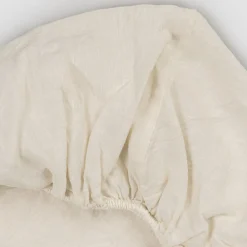 Viadurini Textile Bettlaken-Doppelblätter mit Ecken aus schwarzem Leinen, Butter oder altem Gesso - Fiumano