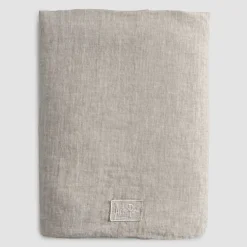 Viadurini Textile Bettlaken-Doppelblätter mit Ecken aus schwarzem Leinen, Butter oder altem Gesso - Fiumano