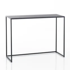 Viadurini Living Konsolentisch Flur-Doppelkonsole aus anthrazitfarbenem Stahl – Osmium