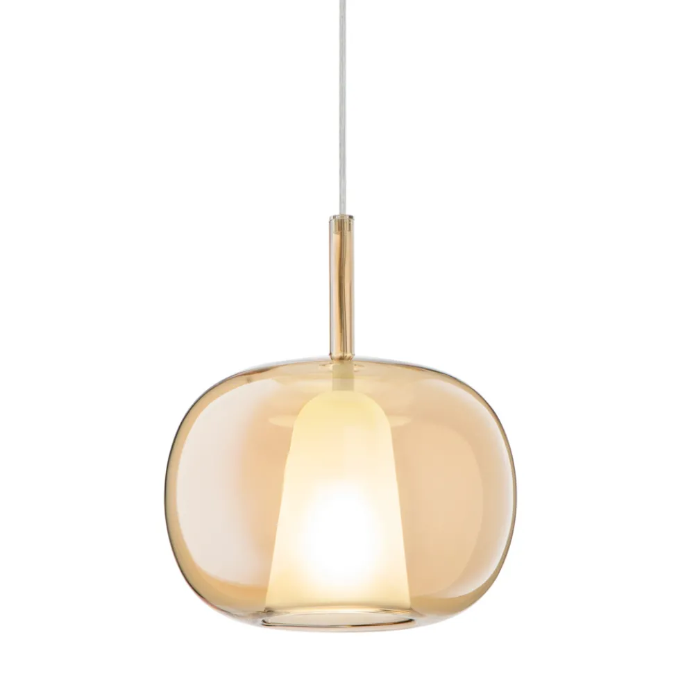 Viadurini Lighting Moderne Pendelleuchten-Doppelschichtige Pendelleuchte aus mundgeblasenem Glas Made in Italy - Trilly