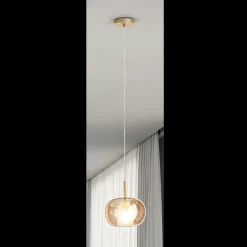 Viadurini Lighting Moderne Pendelleuchten-Doppelschichtige Pendelleuchte aus mundgeblasenem Glas Made in Italy - Trilly